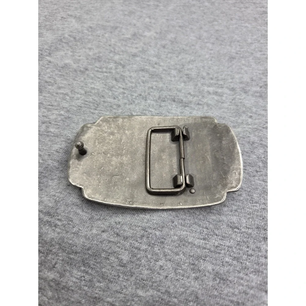 Antique Blank Military Style Riveted Metal Belt Buckle Custom